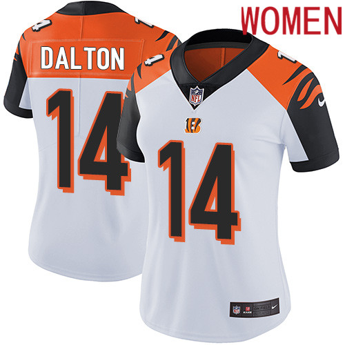 2019 Women Cincinnati Bengals #14 Dalton white Nike Vapor Untouchable Limited NFL Jersey
